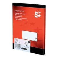 Image of 5 Star Office Addressing Labels Inkjet 99.1x67.7mm White (Pack of 800)
