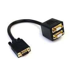 Image of StarTech 1 ft VGA to 2x VGA Video Splitter Cable M/F