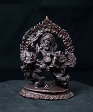 Image of Tibetan Buddhism Wealth of God Zambala Jamhala Oxide Statue Figure free