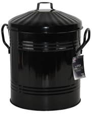 Image of 13L Litre Galvanised Metal Bin Rubbish Waste Dustbin Animal Feed Storage trash