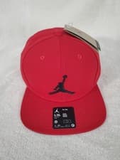 Image of NIKE AIR JORDAN JUMPMAN PRO CAP SNAPBACK HAT MENS RED BLACK LARGE X-LARGE NEW
