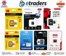 Image of Micro Memory Card 1GB 2GB 4GB 8GB 16GB 32GB 64GB 128GB 256GB 512GB with Adapter