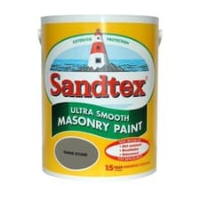 Image of Sandtex Masonry Paint 5L Ultra Smooth Quality Waterproof Dark Stone