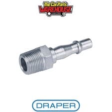Image of Draper 25835 3/8" BSP Male Thread PCL Air Line Adaptor (Pack of 5)