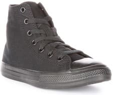 Image of Converse 3S121C All Star High Top Classic Trainer All Black Kids UK 11 -3