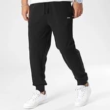 Image of HUGO BOSS Mens Black & White Fleece Joggers Large BNWT C1366