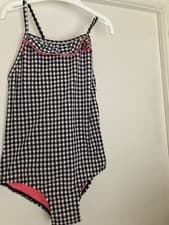 Image of BNWT Storm by Monsoon girls black and white check swimsuit 7-8 Years