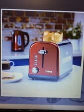 Image of Tower T20014R Infinity 2 Slice Toaster with 7 Setting & Defrost Function NEW BOX
