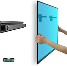Image of No Drill TV Wall Mount, TV Brackets for 22-55 Inch Flat Screen Tvs Ultra Slim TV