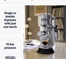 Image of DeLonghi Dedica EC685M 2 Cup Coffee Machine - Silver