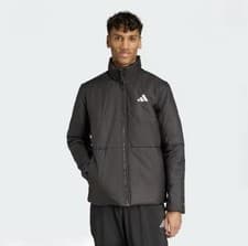 Image of Adidas Men’s BSC Climawarm 3-Stripes Insulated Jacket Black Size Medium (RRP£90)
