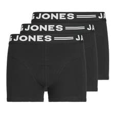 Image of Jack&Jones Boys Boxer Shorts, 3 Pack - Sense Trunks, Cotton Stretch, Log...