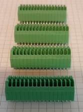 Image of Phoenix Contact terminal block, PTSA0,5/16-2,5-F, WIRE TO BRD, 16POS, pk of 4pcs