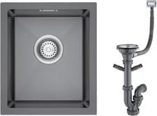Image of 304 Stainless Steel Kitchen Sink 35x40cm Undermount Single Bowl Black