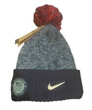 Image of NIKE TEAM USA 2022 BEIJING OLYMPIC CUFFED POM BEANIE ADULT UNISEX 1 Sz BLUE RED