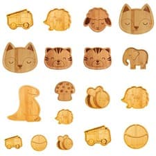 Image of Sass And Belle Bamboo Plates -Kids Weaning Food -Gift Idea - Natural