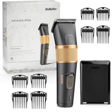 Image of BaByliss Graphite Precision 8-In-1 Multi-Trimmer Cord/Cordless Hair Clipper Gold