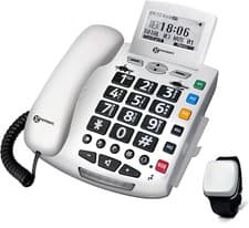 Image of Geemarc Serenities Pack - Loud Emergency Response Telephone with Fall Detection