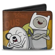 Image of Bi-Fold Wallet Adventure Time Jake and Finn DUDES RIGHTEOUS Pose Mul (US IMPORT)