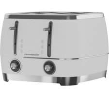 Image of Beko Cosmopolis Toaster: Effortless Mornings with 4-Slice Capacity White Chrome