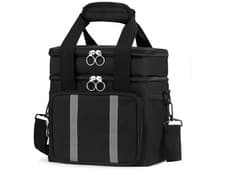 Image of Insulated Leakproof Lunch Bag 12.5L Double Compartment Meal Prep Cooler