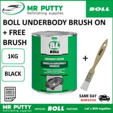 Image of BOLL Underbody 1kg Brush on Paint Black Underseal Underguard + FREE BRUSH 20mm