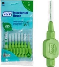 Image of TePe Green 0.8mm Interdental Brush - Pack of 8 Brushes