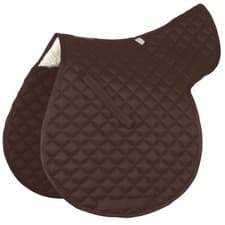 Image of Roma Grand Prix All Purpose Horse Riding Everyday Show Plain Numnah Brown