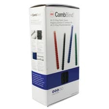 Image of GBC CombBind A4 12mm Binding Combs Black (Pack of 100) 4028177