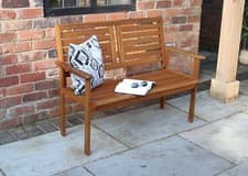 Image of Beautiful 4ft Two Seat Wooden Garden Bench