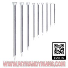 Image of MASONRY NAILS ZINC METRIC 20, 25, 30, 40, 45, 50, 60, 70 & 80mm OBO Nail, Stone,