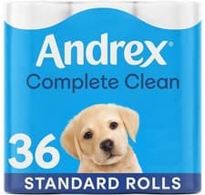 Image of Andrex Classic Clean Toilet Rolls - 36 Toilet Roll Pack - Bulk Buy Toilet Rolls