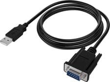 Image of USB 2.0 to Serial RS-232 DB9 9 Pin Adaptor Male Cable 6Ft -FTD1 chipset  Sabrent