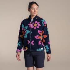 Image of Craghoppers Women's Catalina Full Zip Fleece - Dark Sapphire Print