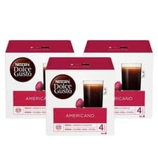 Image of Nescafe Dolce Gusto Americano Coffee 48 Drink Cup Capsules - Pack of 3 x 16 Pods
