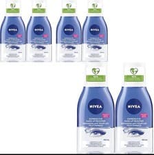 Image of Nivea Daily Essentials Double Effect Eye Make-Up Remover 6 x 125ml
