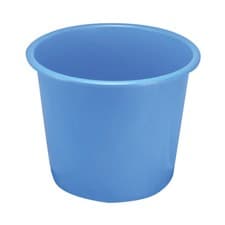Image of Q-Connect Waste Bin 15 Litre Blue CP025KFBLU