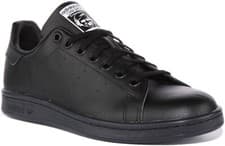 Image of Adidas Stan Smith  Lace Up Trainer Boy Shoes In White Green UK 3 - 7