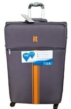 Image of it luggage Racing Lite 4 Wheel Charcoal Large 77.5cm Suitcase 2.9kg TSA Lock