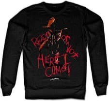 Image of A Nightmare On Elm Street Here I Come Sweatshirt Black