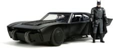 Image of JADA 1/18 DIECAST BATMOBILE WITH WORKING LIGHTS & FIGURE THE BATMAN 2022 #32504