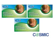 Image of 3 X Care Glycerin Suppositories 4g 12s