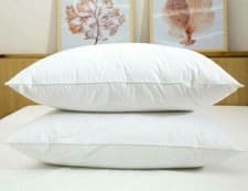 Image of Duck Feather & Down Pillows Pillow Extra Filled Hotel Quality PACK OF 2