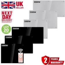 Image of WIFI Electric Panel Heater Wall Mounted or Portable Heater Timer & Thermostat