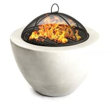 Image of Homeology DIABLO Bold Garden & Patio Heater Fire Pit Brazier & Barbecue