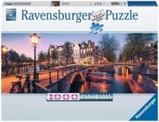 Image of Ravensburger Evening in Amsterdam 1000 Piece Jigsaw Puzzle