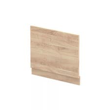 Image of 700mm Straight Bath End Panel and Plinth - Bleached Oak