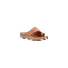 Image of Womens Hush Puppies Elissa Leather Toe Post Wedge Slip On Sandals Ladies UK 3-8