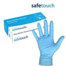Image of Black Nitrile Powder Latex Free Strong Medical Disposable Gloves S/M/L/XL 1000