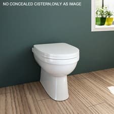 Image of Bathroom Sink Unit and Toilet Vanity Cabinet Storage Close Coupled WC Furniture